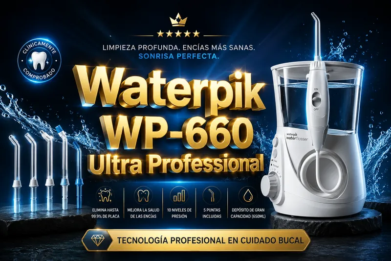 Irrigador dental y bucal Waterpik WP 660 Ultra Profesional Water Flosser